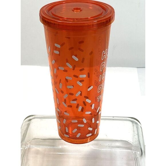 Dunkin Donuts Halloween Travel Mug Cup Hocus Pocus Tumbler 24oz Glow In Dark - Picture 2 of 13